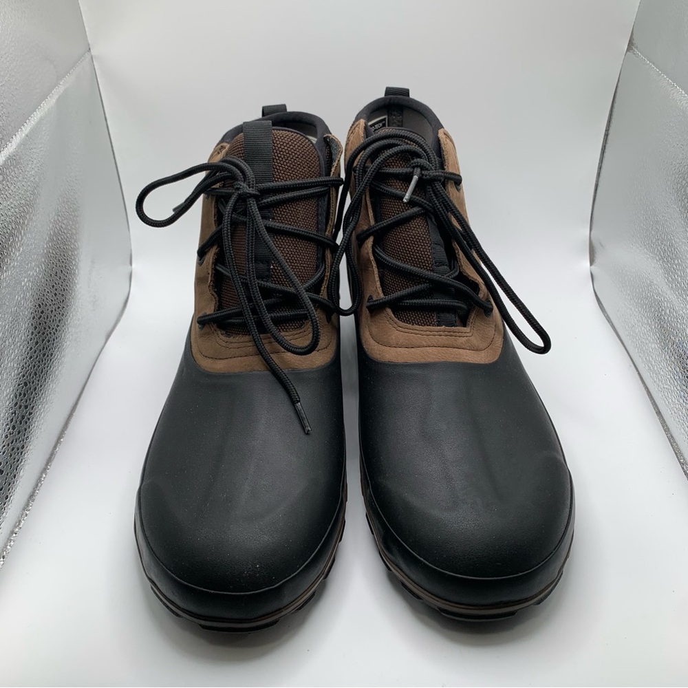 NWB Bogs Men's Classic Casual Lace Leather brown Boots size 12 rubber 2621 - Picture 6 of 10